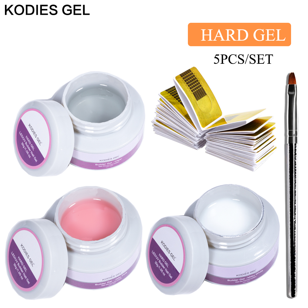Polygel Nail Kit - KODIES GEL 5 PCS/Set Uv Builder