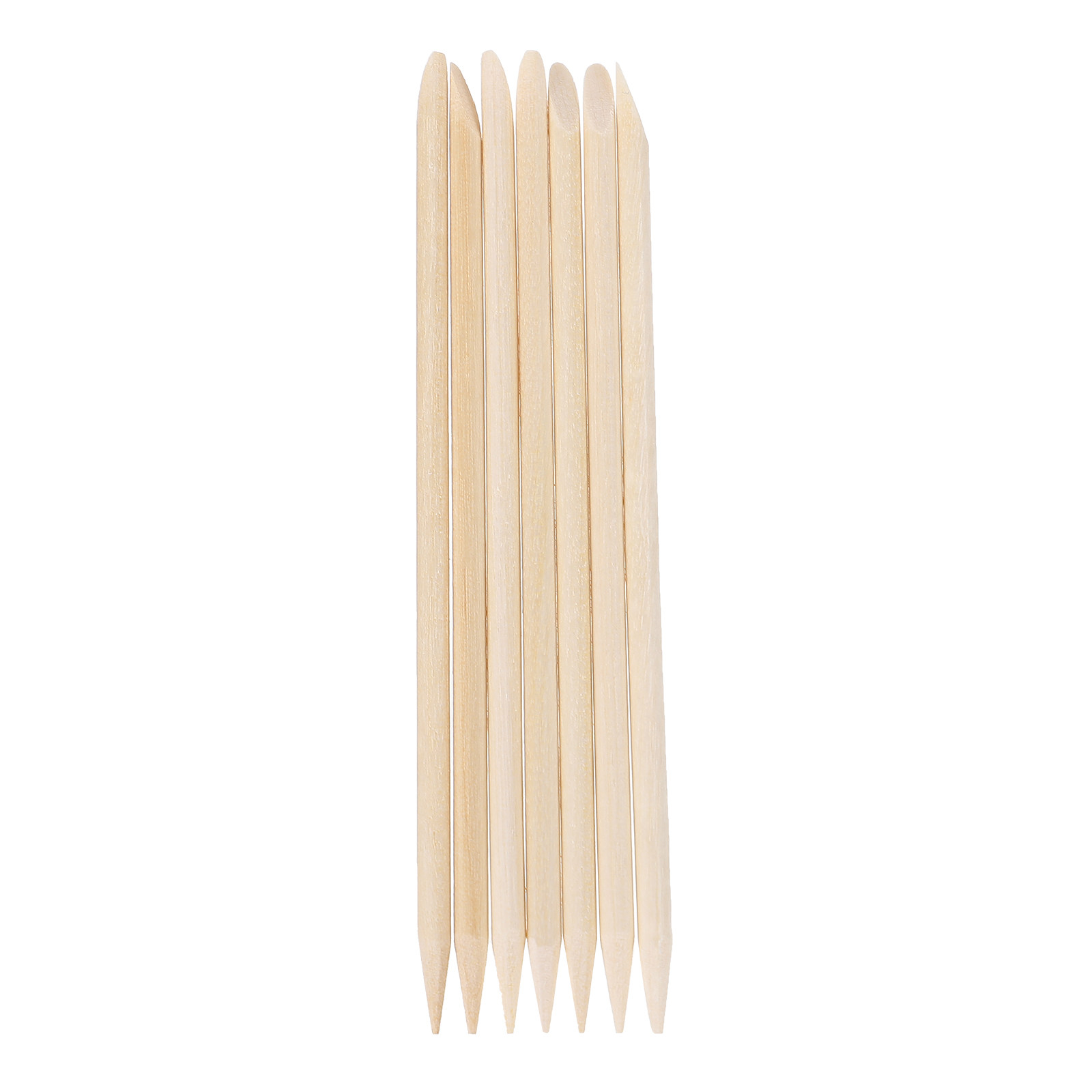 Nail Art Orange - 200pcs Orange Wood Sticks Double Sided