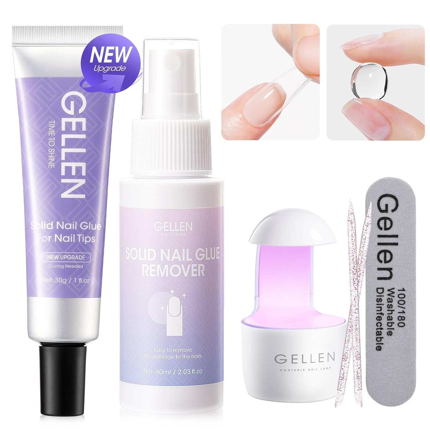 Polygel Nail Kit - GELLEN 30g Polygel Nail Glue Solid