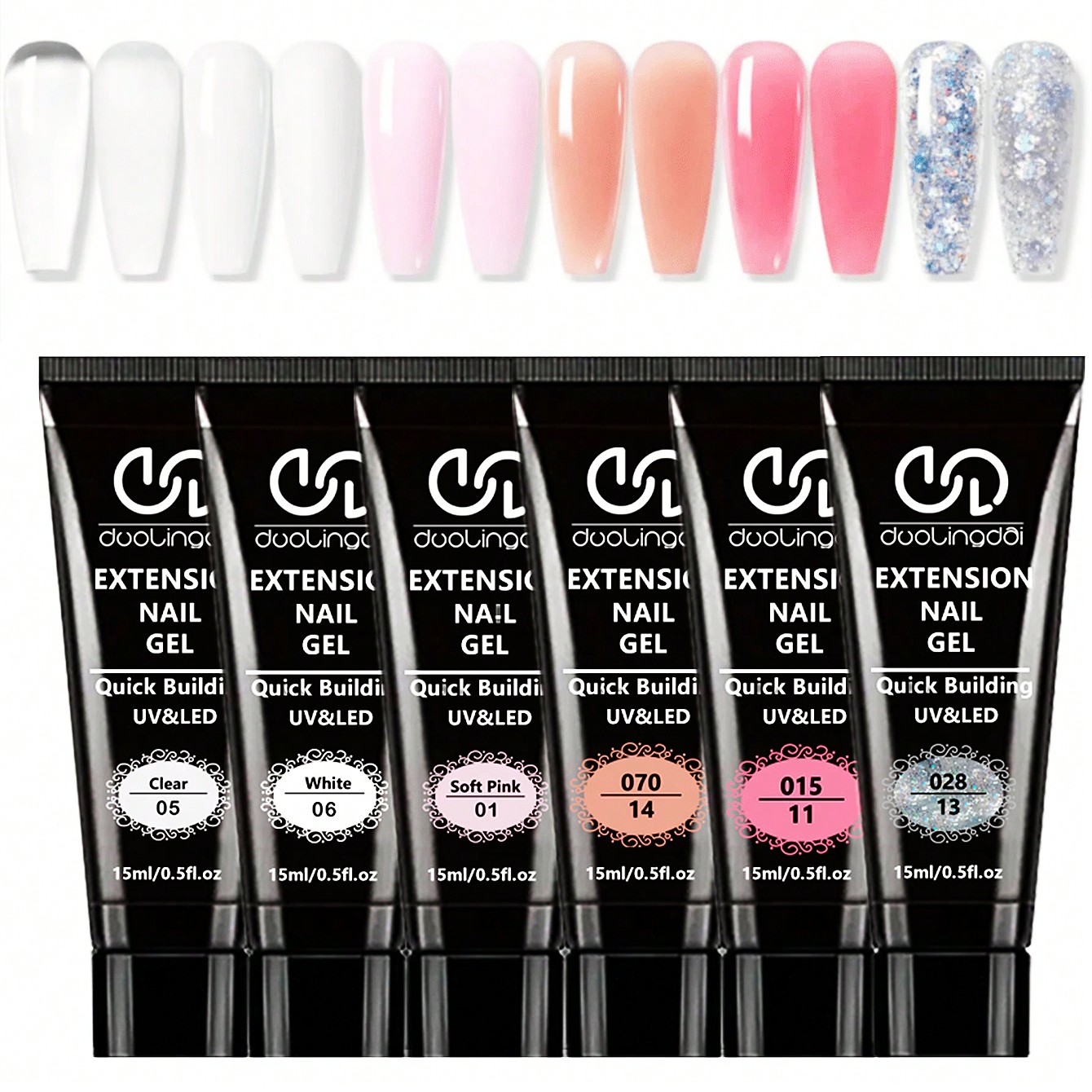 6 Colors Poly Extension Gel Na - Polygel Nail Kit review and price