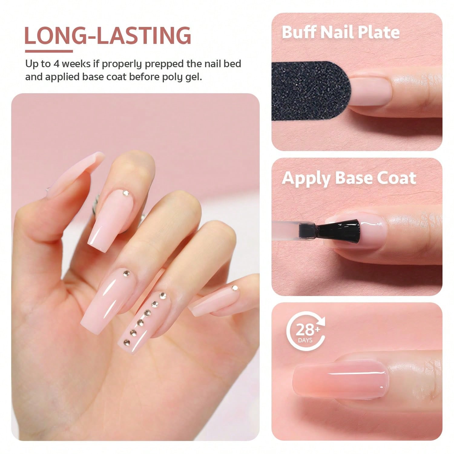 6 Colors Poly Extension Gel Na - Polygel Nail Kit review and price
