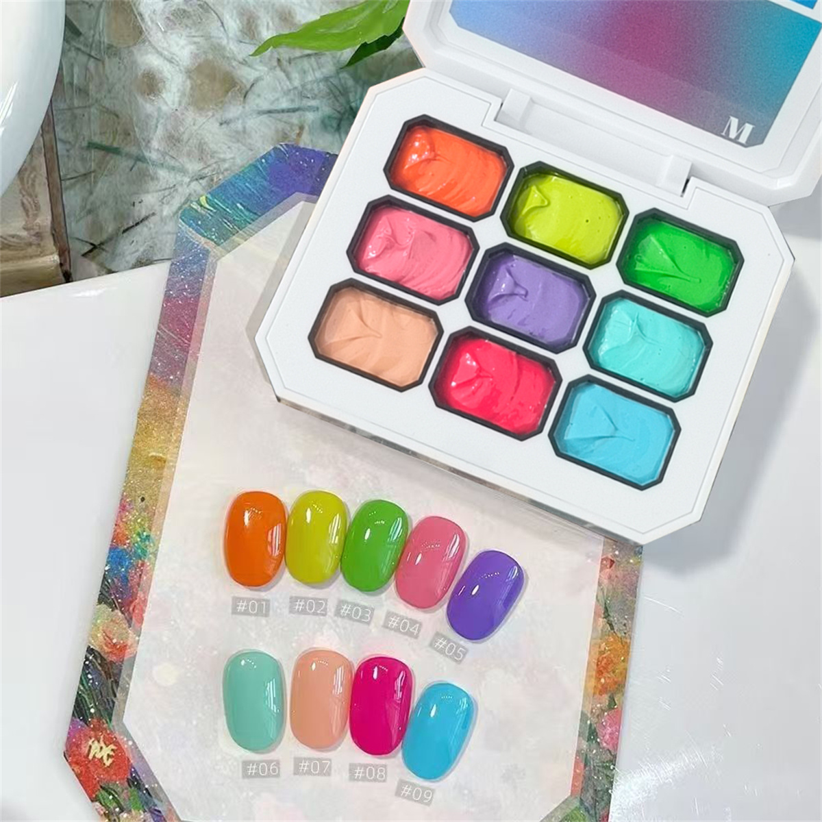 1pc 9-color Solid Nail Polish  - Nail Art Halal review and price