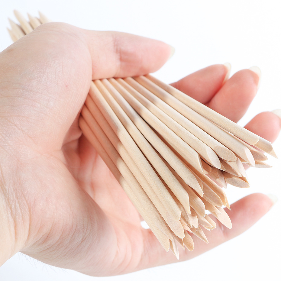 100pcs Wooden Cuticle Pusher R - Nail Art Orange review and price