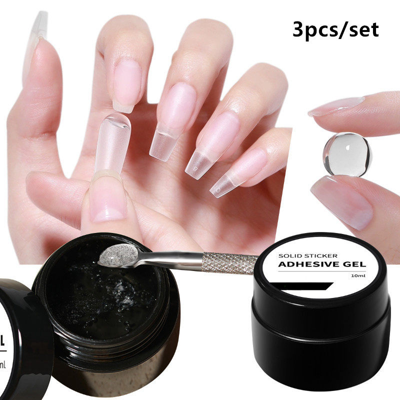 3pcs/set Solid Nail Tips Gel S - Nail Art Halal review and price
