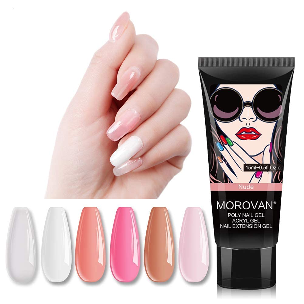 Poly Nail Gel Kit -6 Colors 0. - Polygel Nail Kit review and price