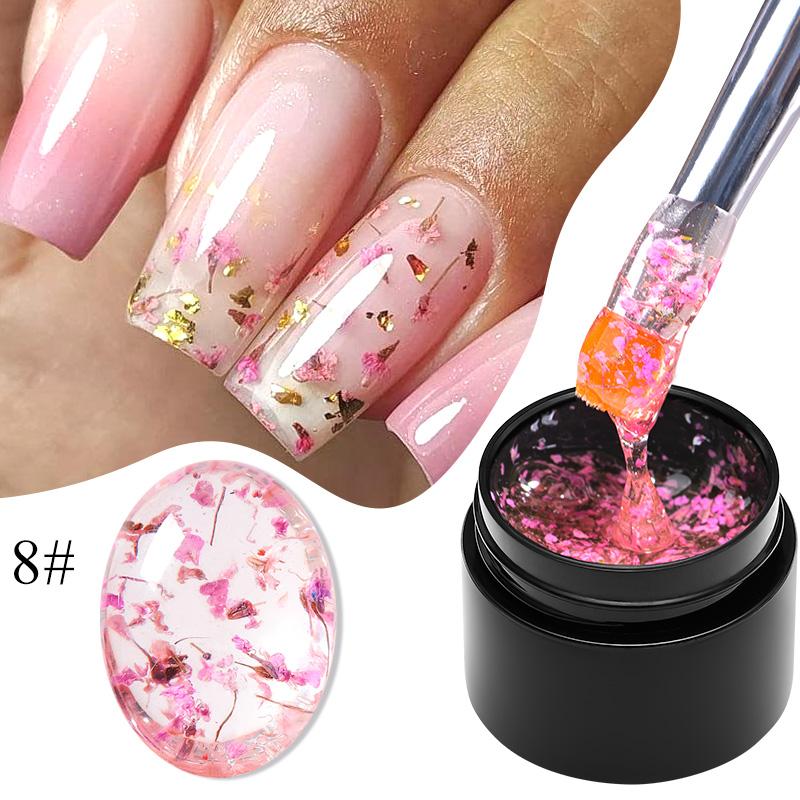 MEET ACROSS 5ml Pink Dried Flo - Nail Art Orange review and price