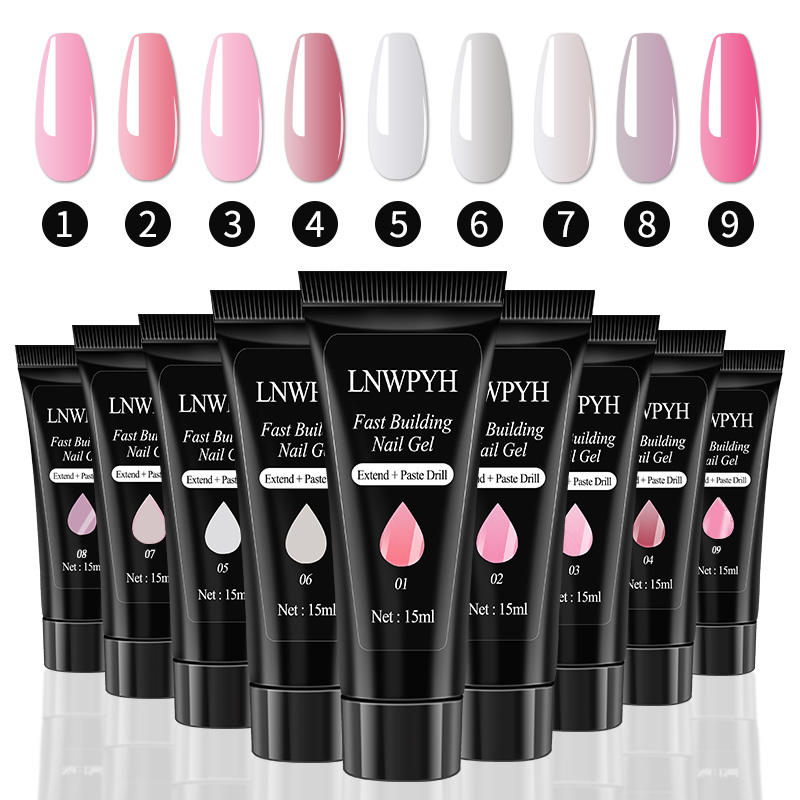 Gel Nail Polish Set Poly Nail  - Polygel Nail Kit review and price