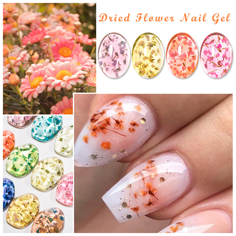 Mtssii Dried Flower Gel Nail P - Nail Art Orange review and price