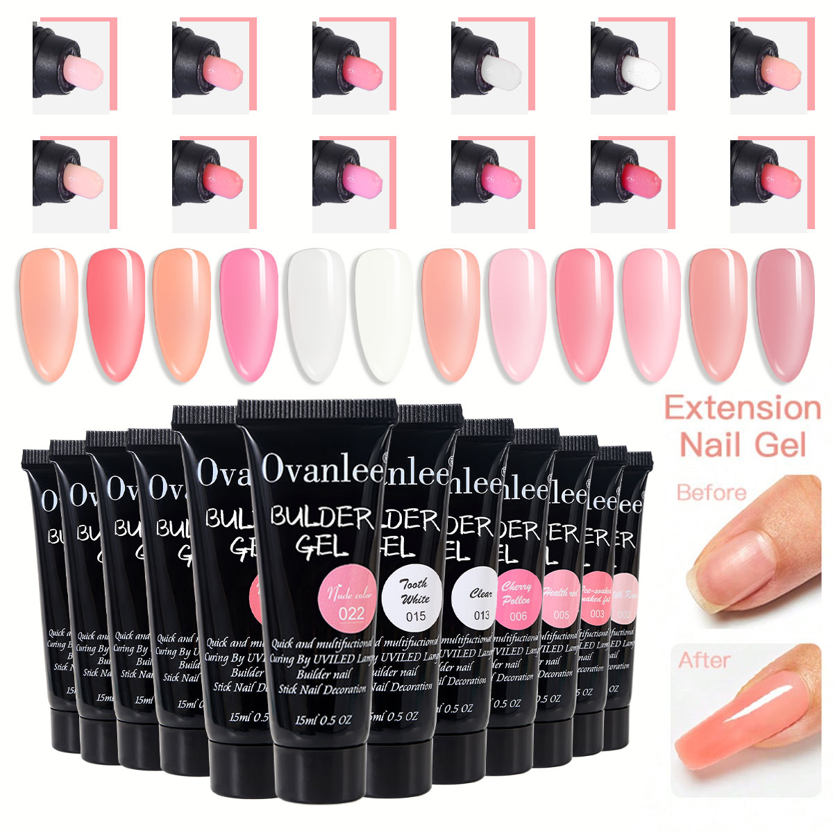 Ovanlee 18-Piece Nail Builder  - Polygel Nail Kit review and price