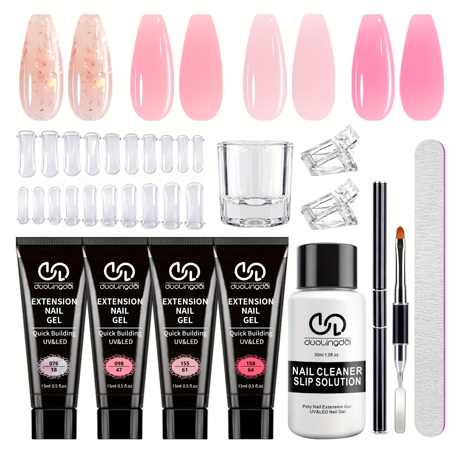 Poly Gel Nail Kit Starter with - Polygel Nail Kit review and price