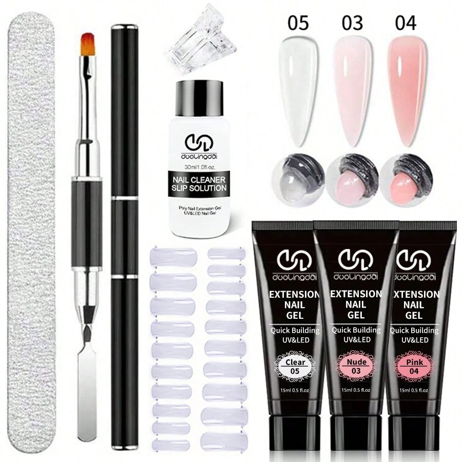 8PCS/Set Poly Extension Gel Se - Polygel Nail Kit review and price