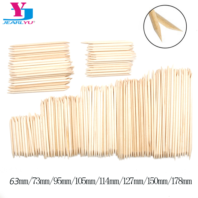 50/100 Pcs/Lot Wood Stick Cuti - Nail Art Orange review and price