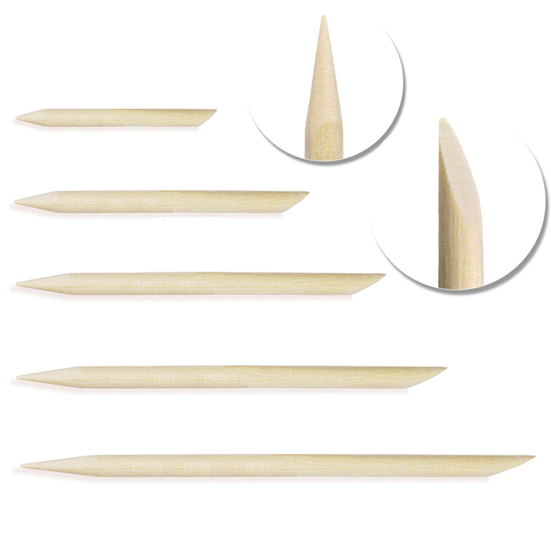 50/100 Pcs/Lot Wood Stick Cuti - Nail Art Orange review and price