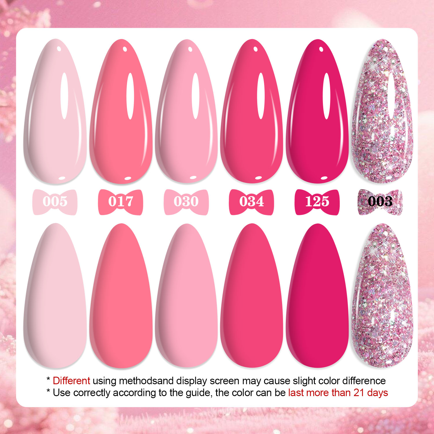 QAZIXU 1/6 Pcs Pink Gel Nail P - Nail Art Orange review and price