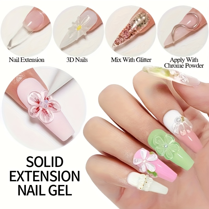 100g Clear Non-Stick Hand Exte - Nail Art Halal review and price