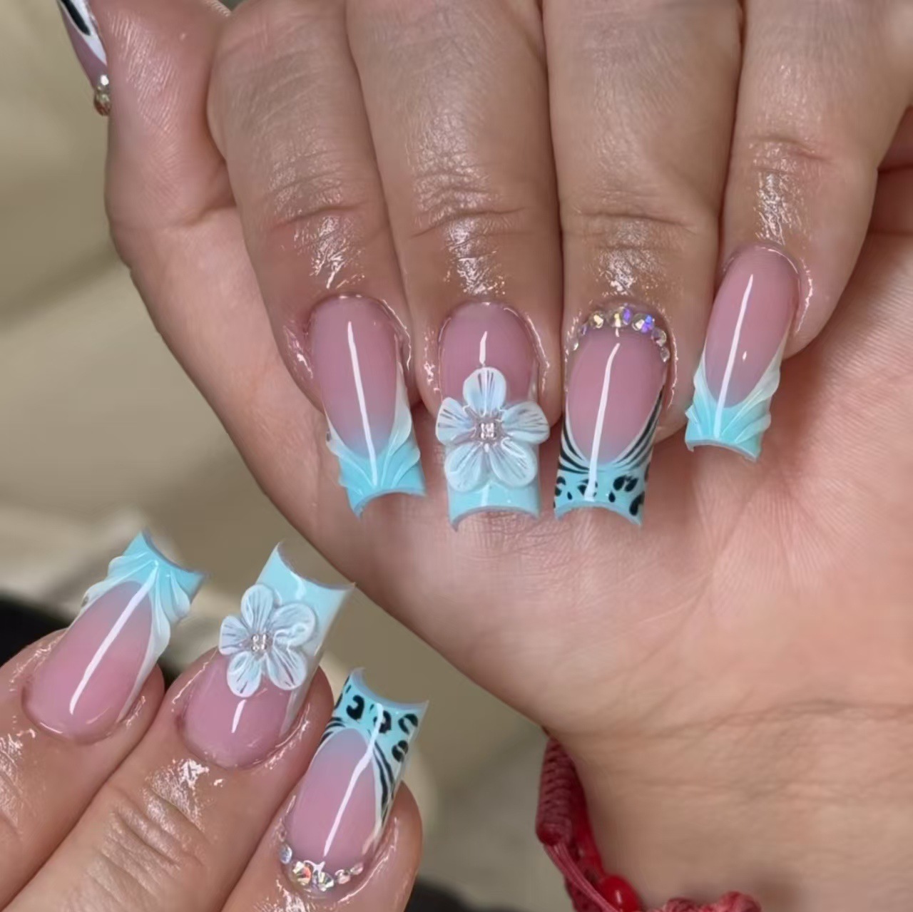Medium fake nails for women gi - Nail Art Orange review and price