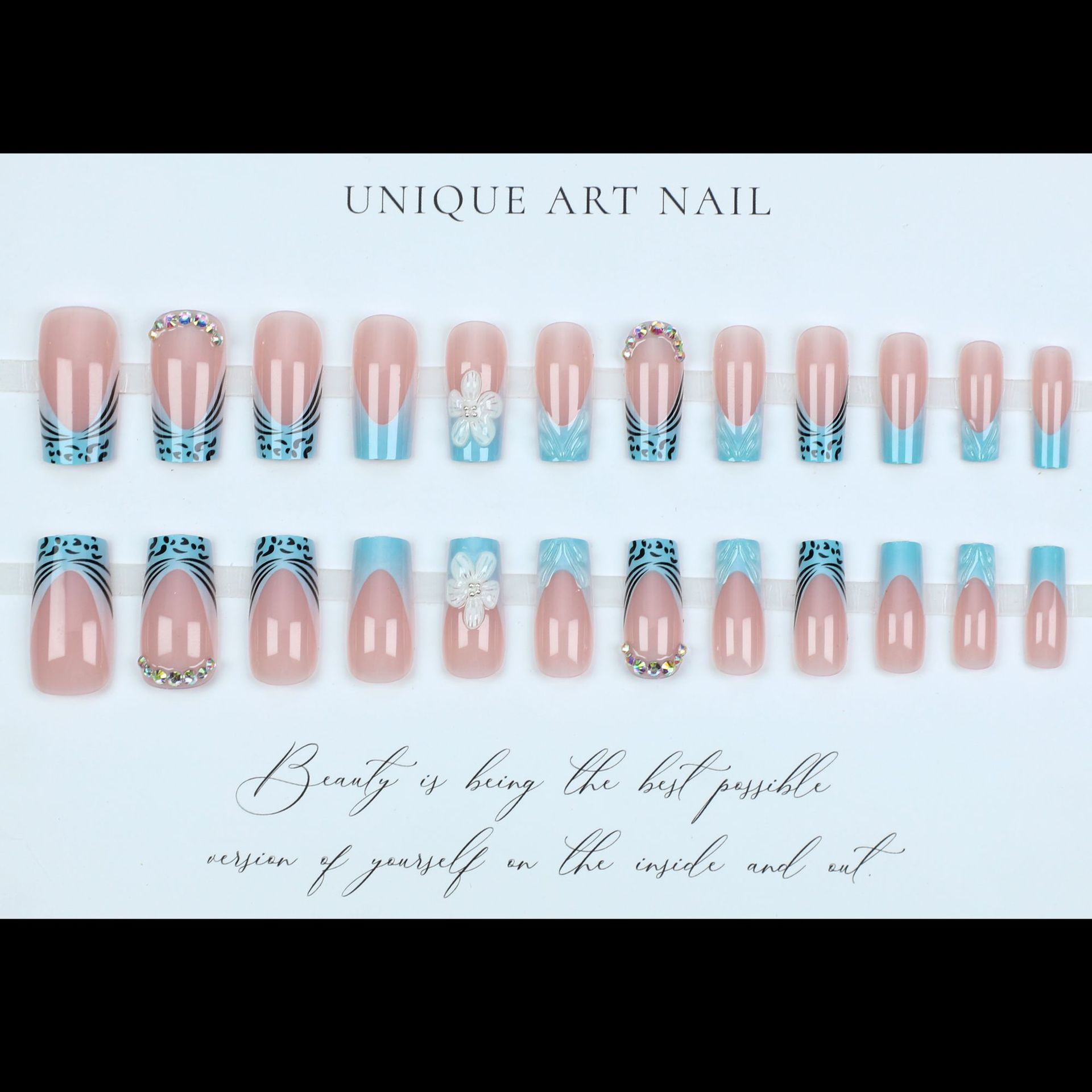 Medium fake nails for women gi - Nail Art Orange review and price
