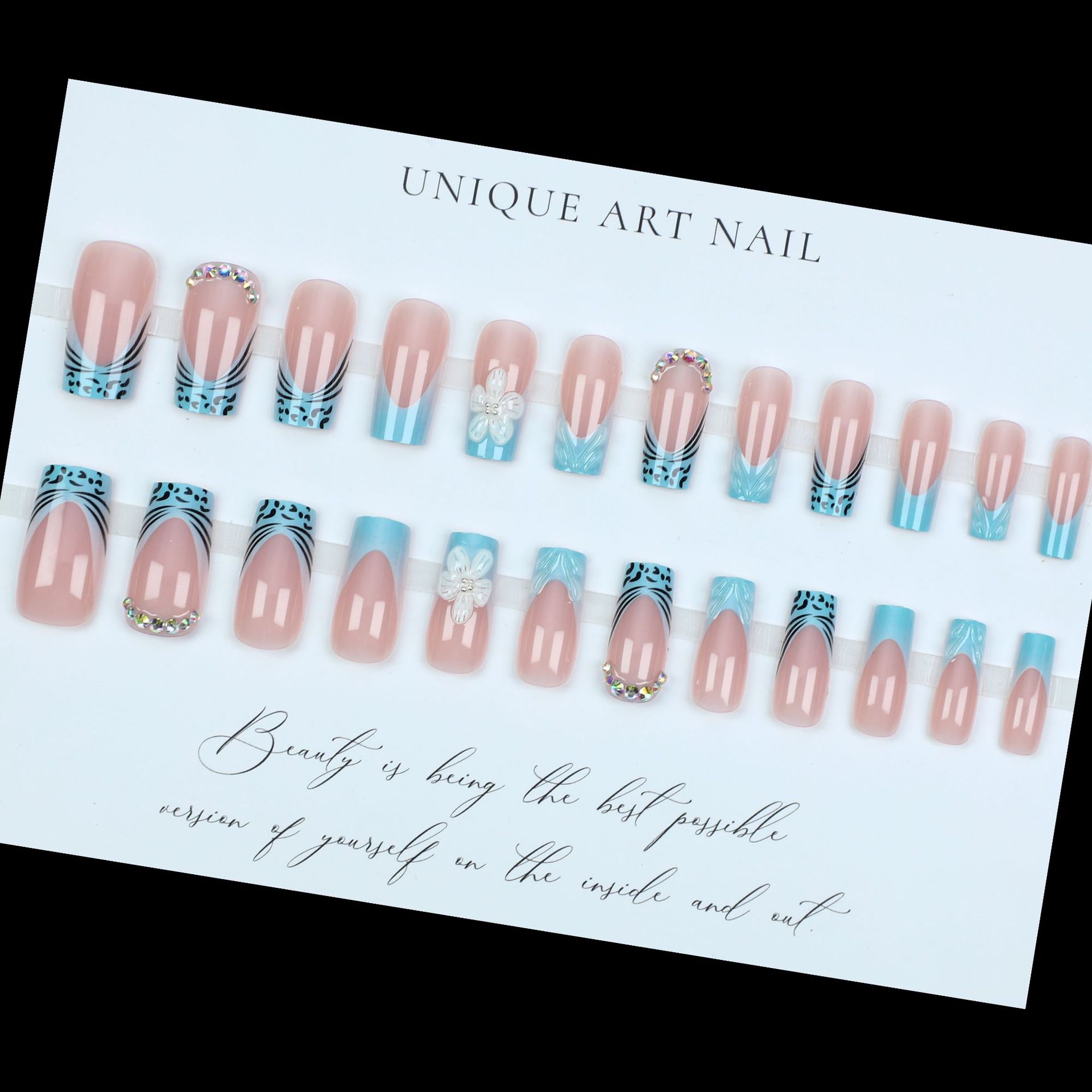 Medium fake nails for women gi - Nail Art Orange review and price