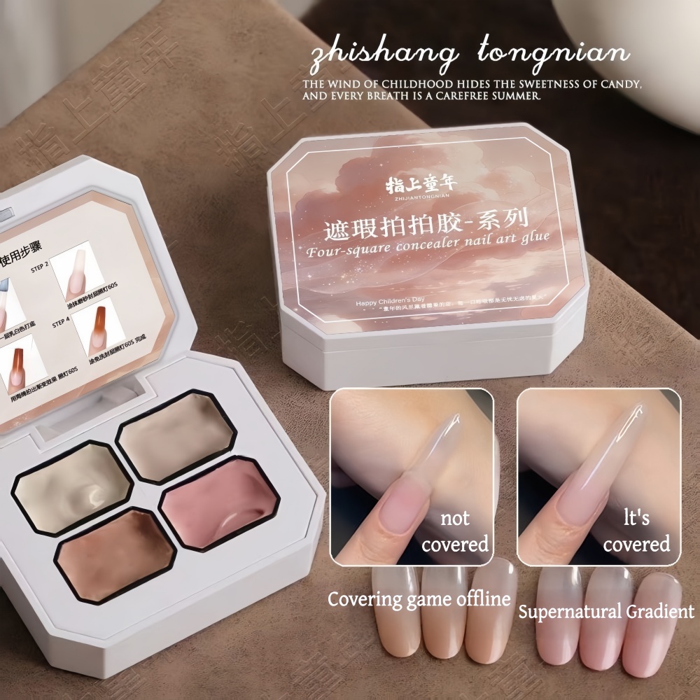 4 Colors Gradient pink ，nude P - Nail Art Halal review and price