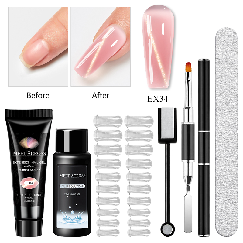6pcs/set 20ml Cat Eye Poly Nai - Polygel Nail Kit review and price